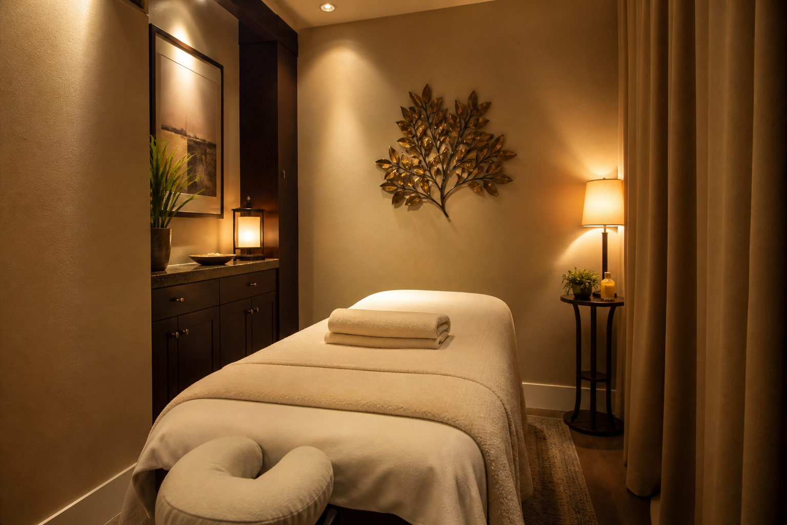 Private massage suite at Dubai Massage Spa on River Rd, Nairobi
